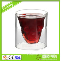 Manufacturer to promote personalized no double high borosilicate glass cup tea cups